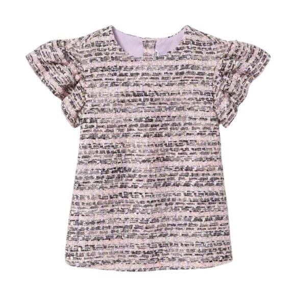 Janie and Jack Shimmer Boucle Dress Lavender Sz 4 NWT - Picture 1 of 13